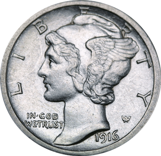 1923 Mercury Dime