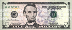 1985 $5 Federal Reserve Note